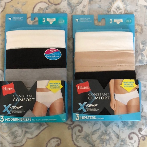 hanes x temp women's briefs